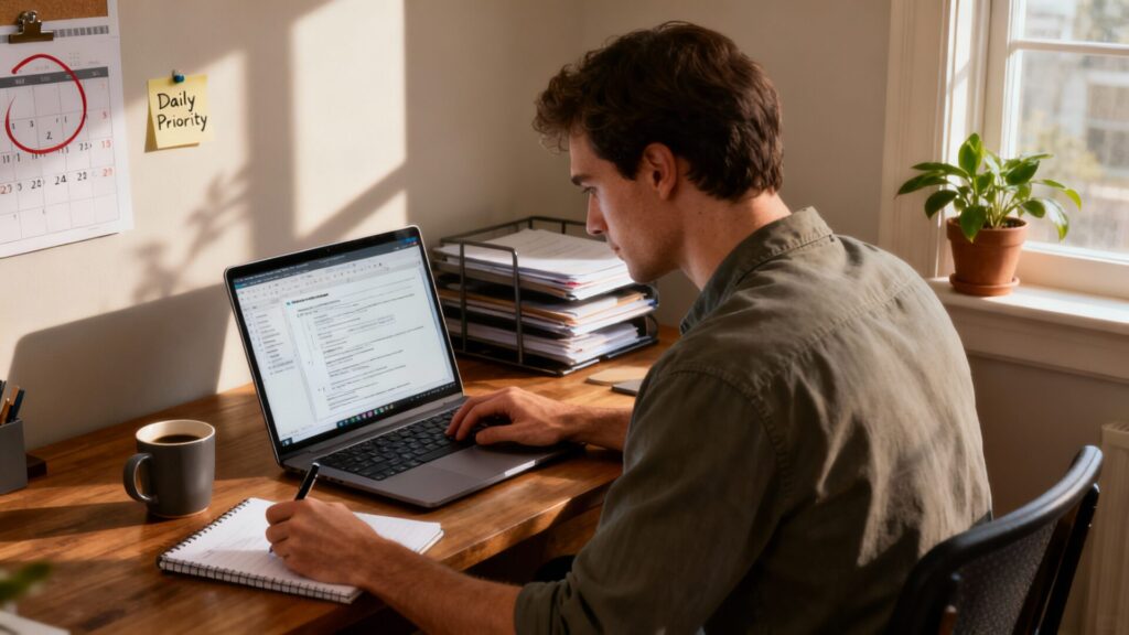 Adopter la méthode one big thing pour faire une grosse tâche par jour sans aucun texte