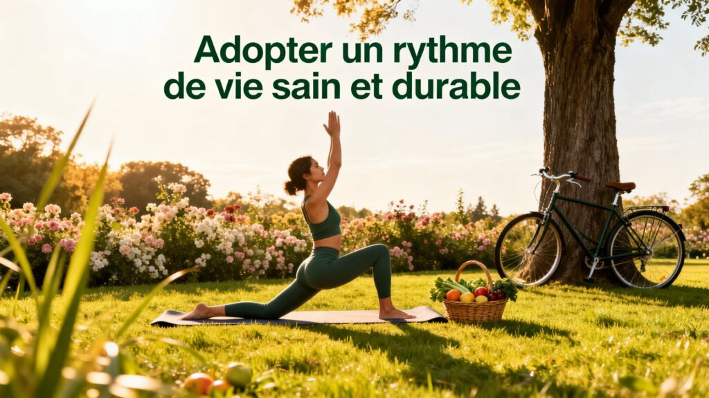 Adopter un rythme de vie sain et durable avec texte