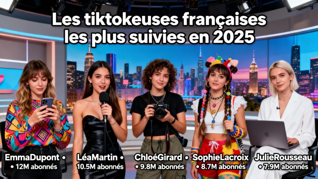 Les tiktokeuses françaises les plus suivies en 2025 avec texte
