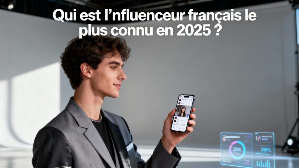 Qui est l'influenceur français le plus connu en 2025 ?