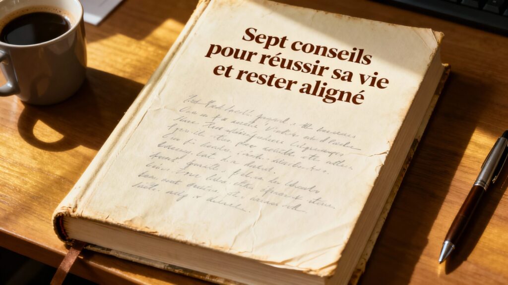 Sept conseils pour réussir sa vie et rester alignés avec le texte
