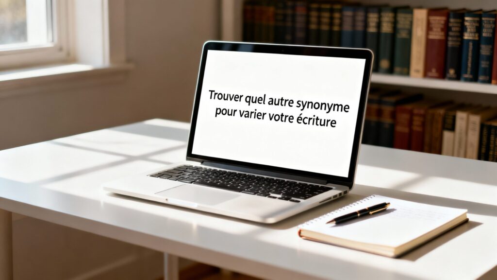 Trouver quel autre synonyme pour varier votre écriture avec texte