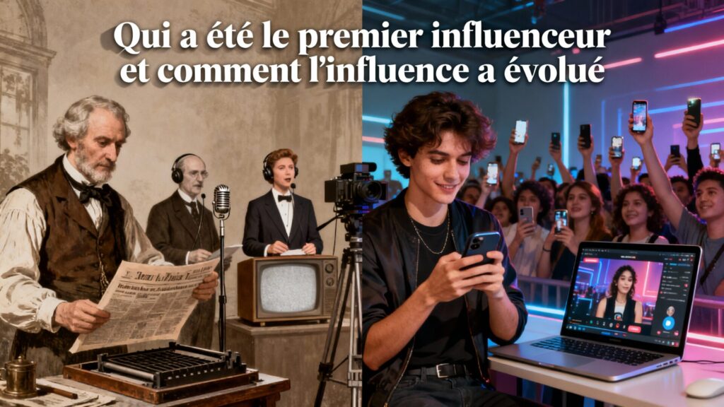 Qui a été le premier influenceur et comment l'influence a évolué avec texte