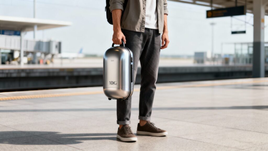 Voyager léger avec un bagage capsule de 10 kg sans texte