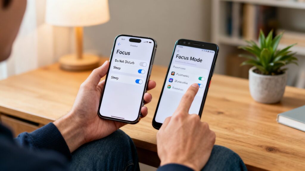 Mode Focus ios et android : paramétrer pour mieux vivre sans aucun texte