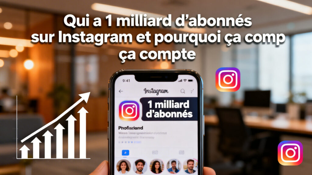 Qui a 1 milliard d'abonnés sur Instagram et pourquoi ça compte avec texte