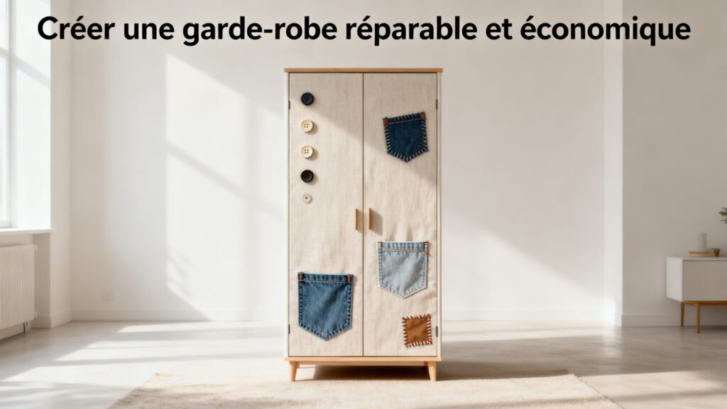 Créer une garde-robe réparable et économique avec texte