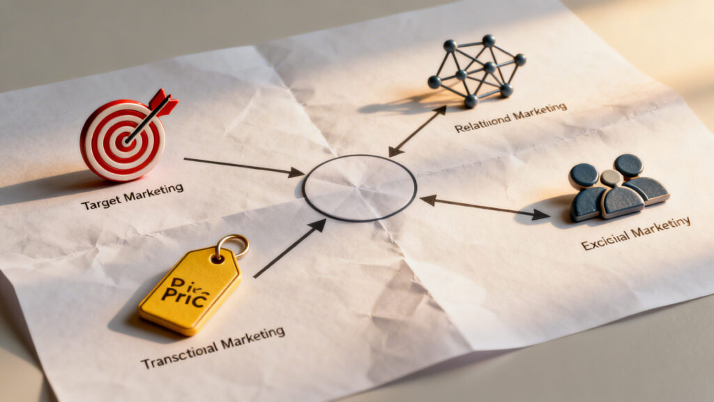 Les quatre types de marketing et comment les choisir sans aucun texte