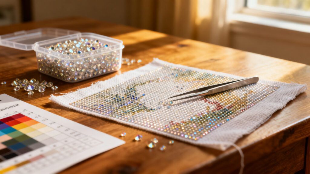 Comment choisir sa broderie diamant : vérifications essentielles sans aucun texte