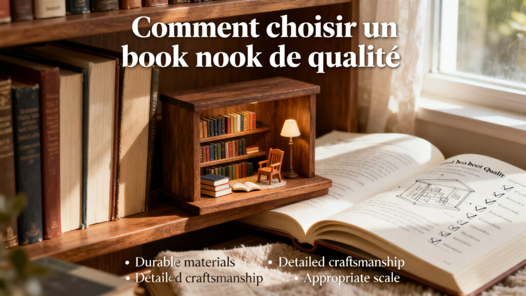Comment choisir un book nook de qualité avec texte