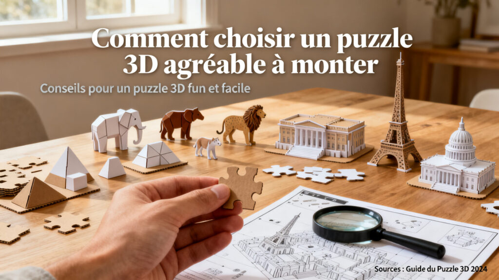 Comment choisir un puzzle 3D agréable à monter avec texte