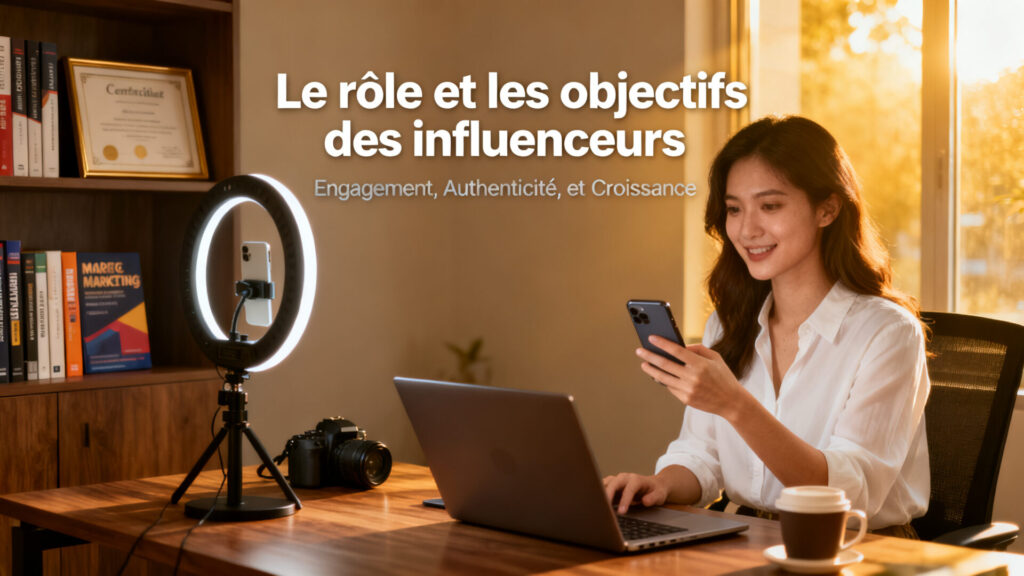 Le rôle et les objectifs des influenceurs avec texte