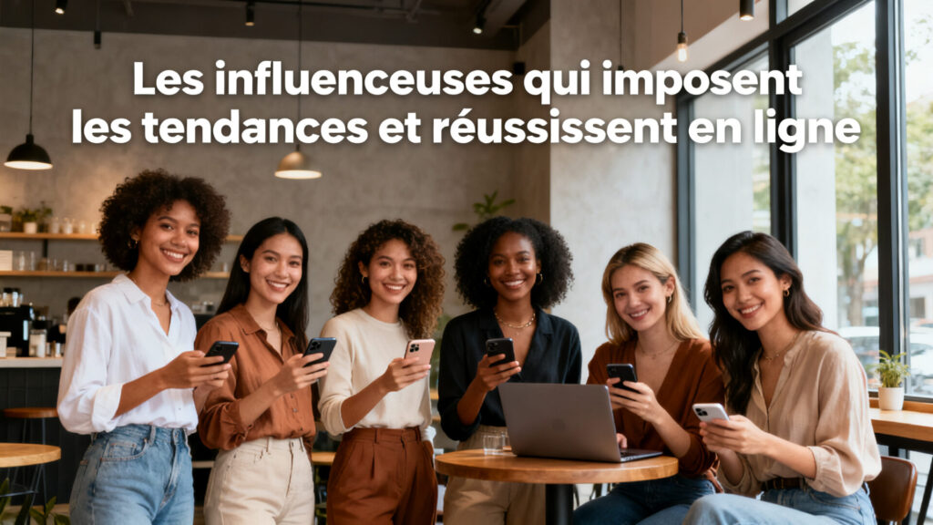 Les influenceuses qui imposent les tendances et réussissent en ligne avec texte