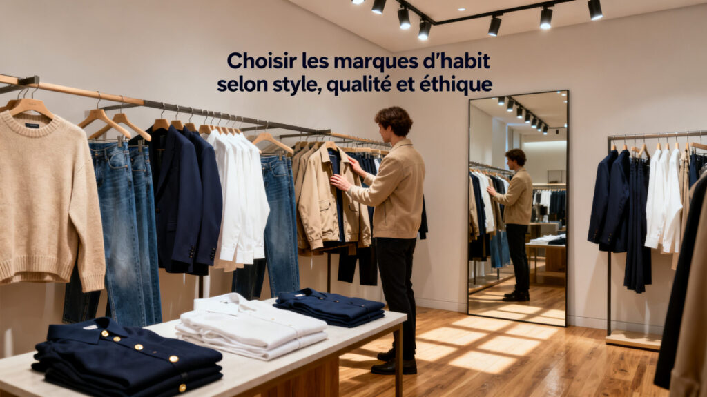 Choisir les marques d'habit selon le style, la qualité et l'éthique avec texte