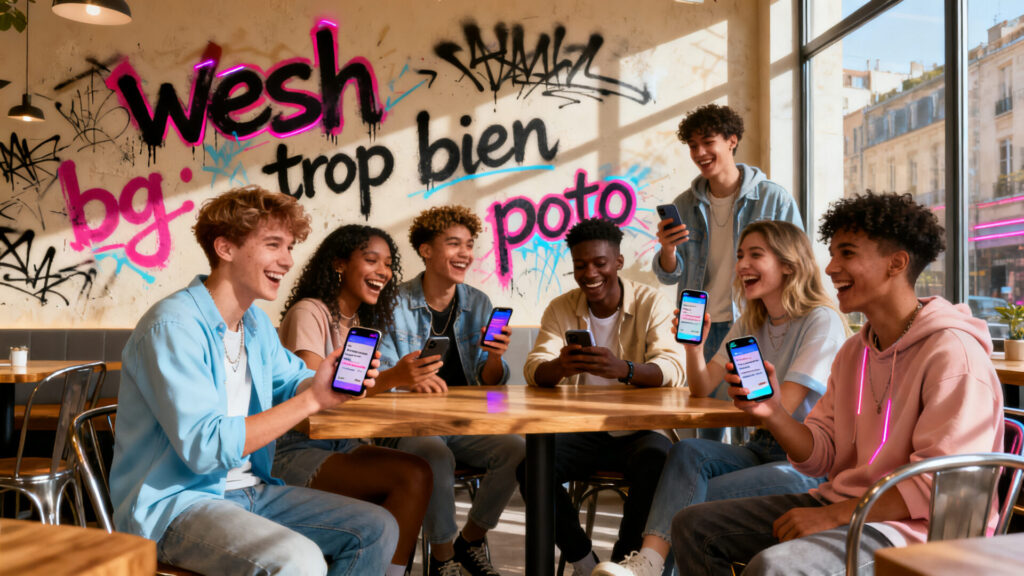 Le langage d'argot des jeunes en 2026 avec texte