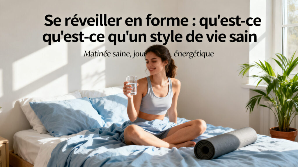 Se réveiller en forme : qu'est-ce qu'un style de vie sain avec texte