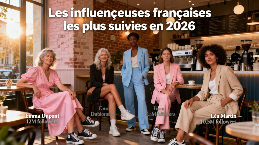 Les influenceuses françaises les plus suivies en 2026 avec texte