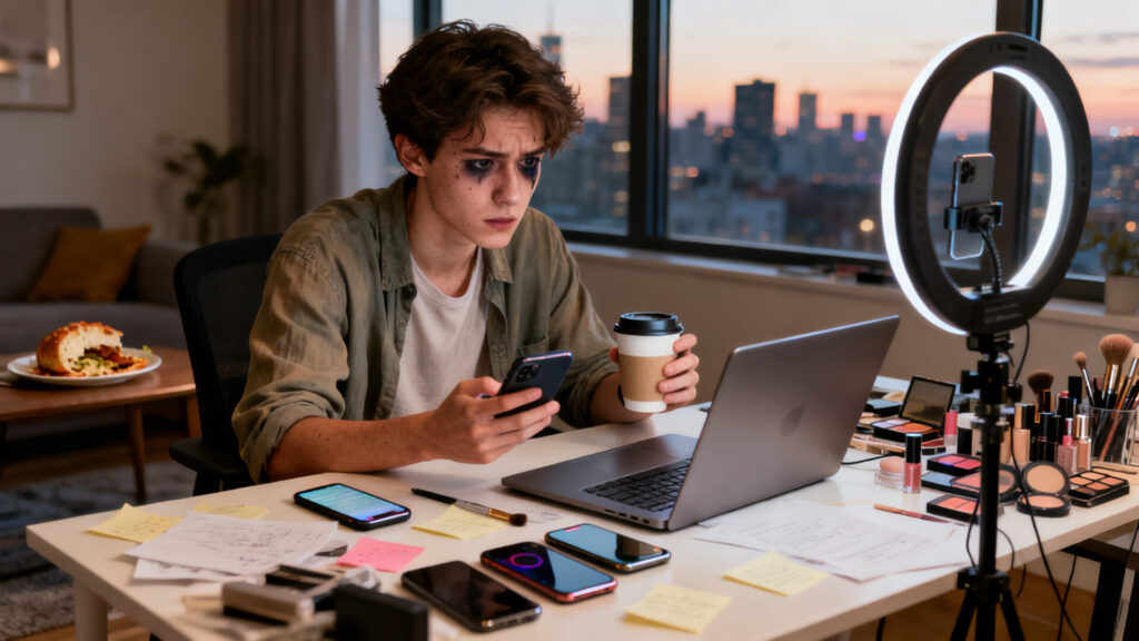 Les réalités et risques du métier d'influenceur sans aucun texte