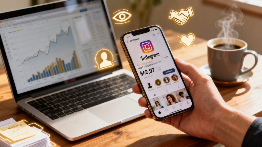 Monétiser sa présence sur Instagram : vues, abonnements et partenariats sans aucun texte
