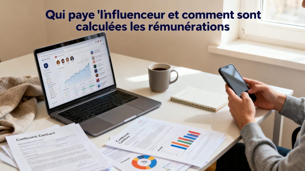 Qui paye l'influenceur et comment sont calculés les rémunérations with text