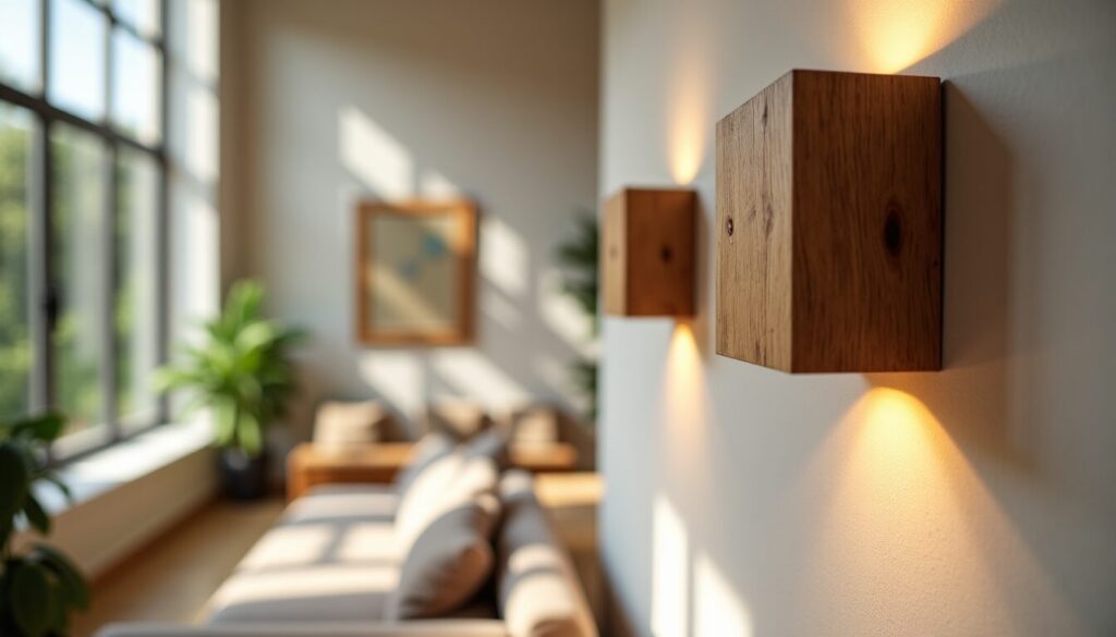 appliques murales en bois