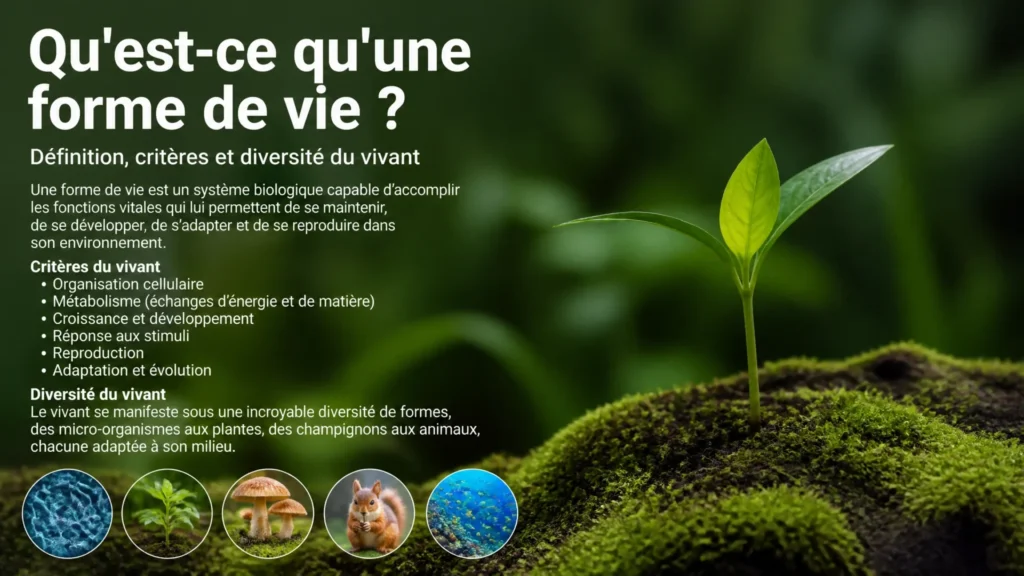 Qu'est-ce qu'une forme de vie ? 