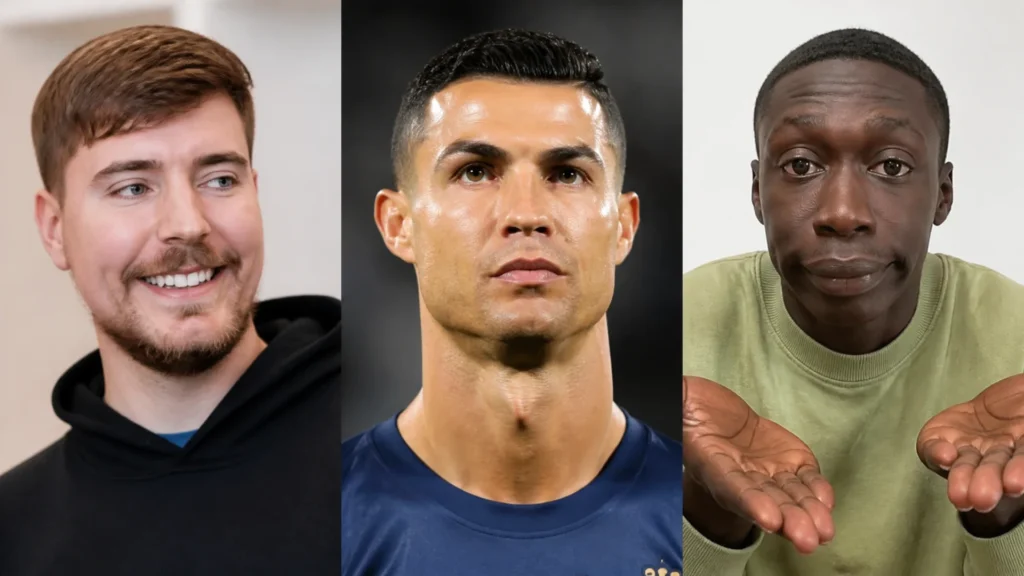 Qui est l'influenceur le plus célèbre ? MrBeast, Ronaldo ou Khaby Lame ?
